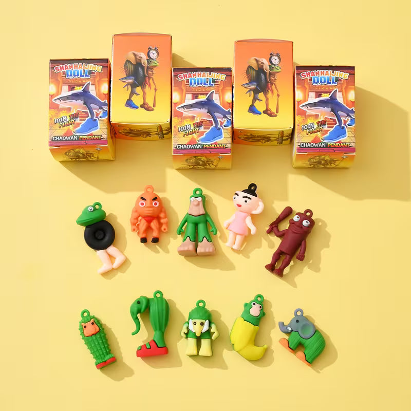 10pcs - Italian Brainrot Keychain Blind Box