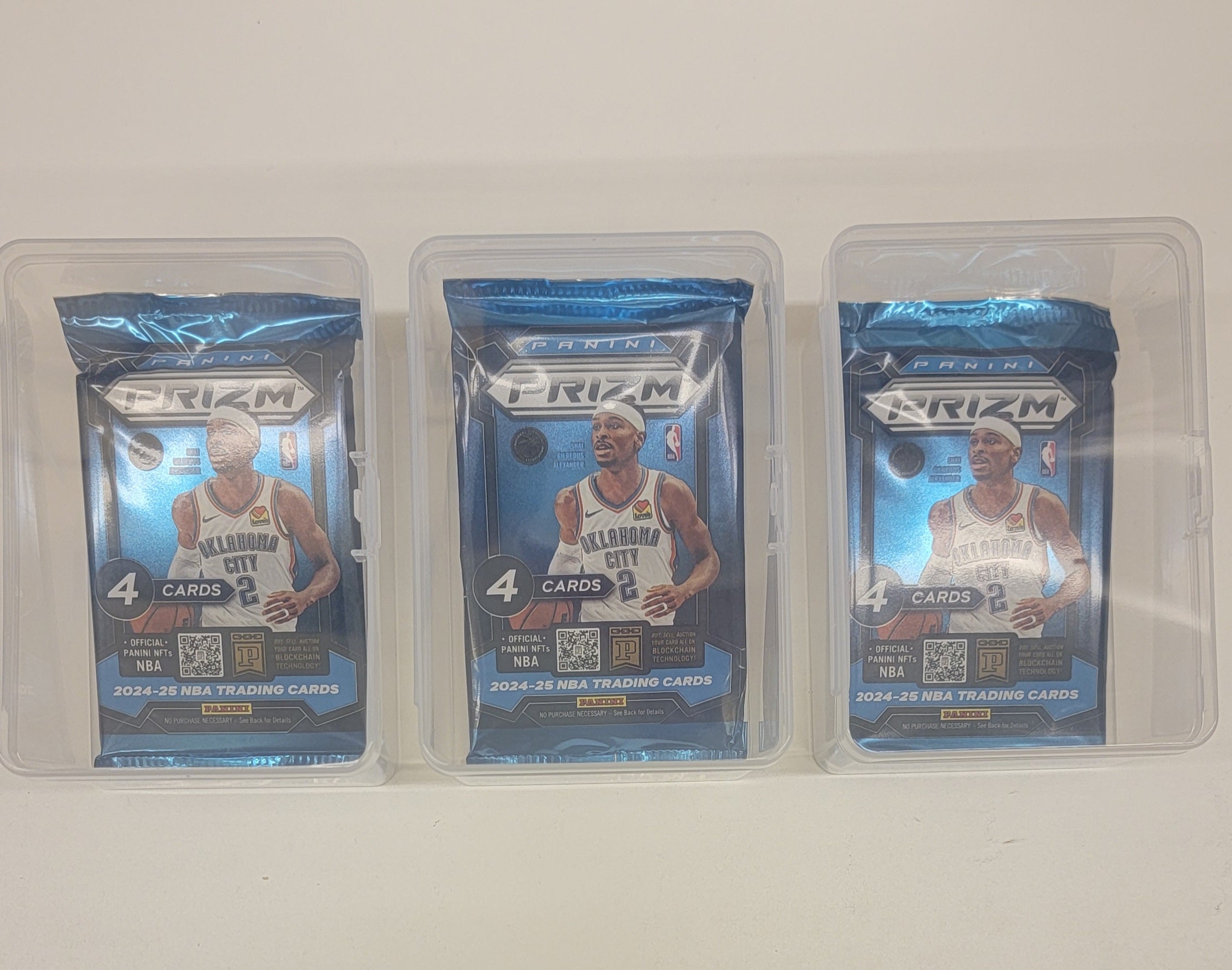3 count - Display w/ Panini Prism Basketball pack